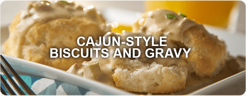 Cajun-Style Biscuits and Gravy